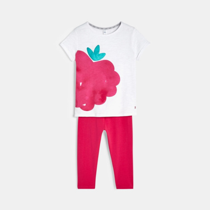 Avis Pyjama en jersey blanc fille OKAIDI 1