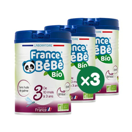 Avis Lait infantile de croissance bébé 3ème âge en poudre FRANCE BEBE BIO 1