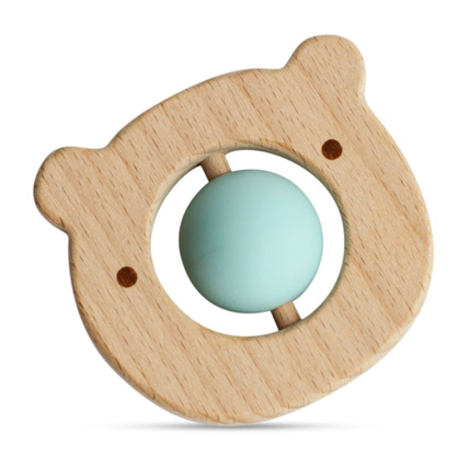 Avis Jouet de dentition en bois et silicone Sevira Kids 4