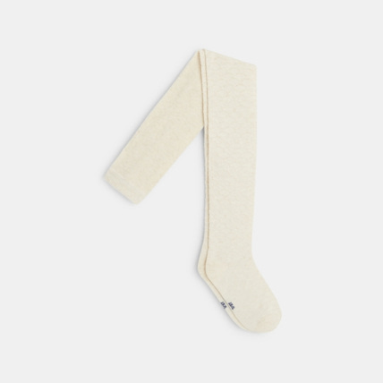 Avis Collant en tricot fantaisie beige fille OKAIDI 1