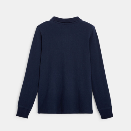 Avis Polo manches longues bleu garçon OKAIDI 4