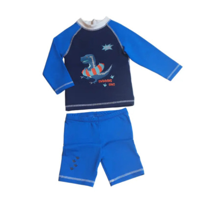 Avis Ensemble Anti-UV garçon : Dino Bleu PLOUF 1
