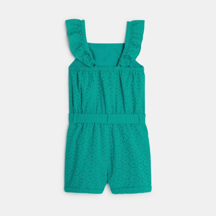Avis Combishort en broderie anglaise vert fille OKAIDI 3