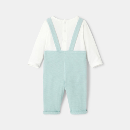 Avis Salopette en coton nid d'abeille avec t-shirt intégré naissance ABSORBA 4