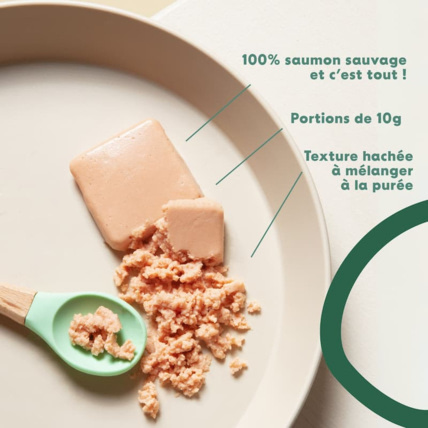 Avis Haché de Saumon sauvage pour bébé Yooji 2