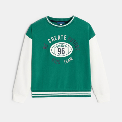 Avis Sweat-shirt style rugby vert garçon OKAIDI 1