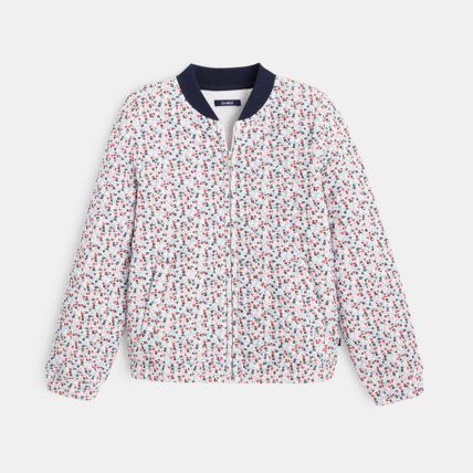 Avis Veste teddy matelassée imprimée bleu fille OKAIDI 1