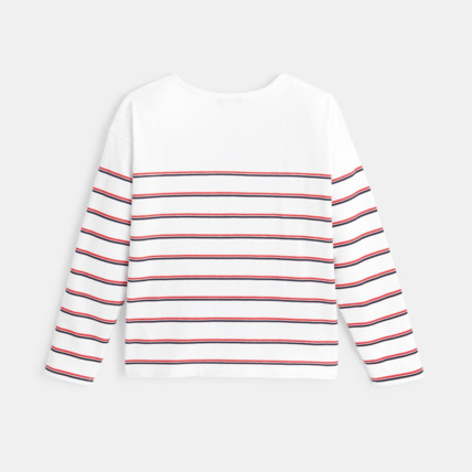 Avis T-shirt marinière rayé bleu fille OKAIDI 4