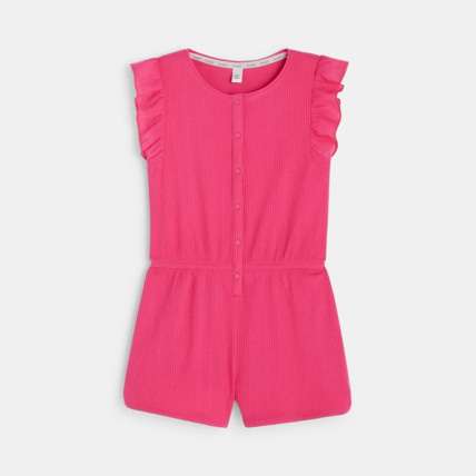 Avis Combi-short côtelée rose fille OKAIDI 1