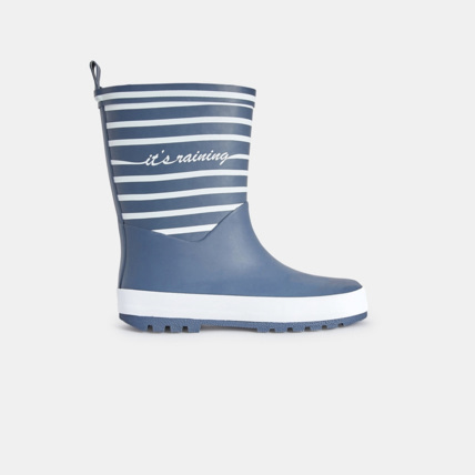 Avis Bottes de pluie rayées bleues garçon OKAIDI 1