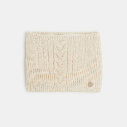 Avis Snood torsadé doublé fausse fourrure beige fille OKAIDI 1