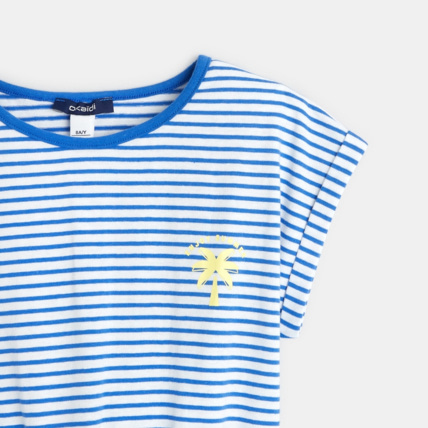 Avis Robe rayée en jersey bleue fille OKAIDI 3