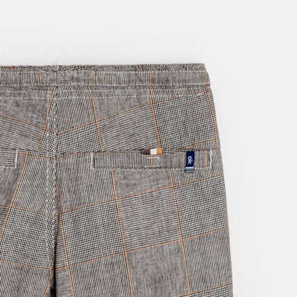 Avis Bermuda slim en toile jaune garçon OKAIDI 3