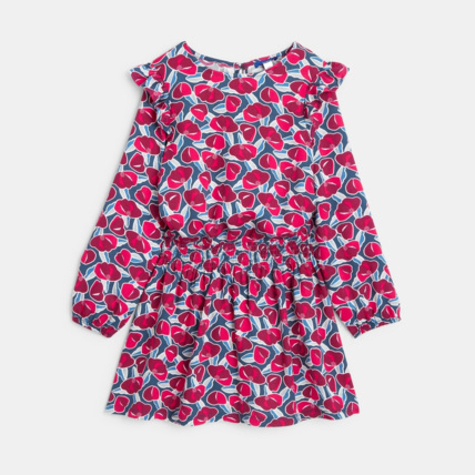 Avis Robe courte imprimée rose fille OKAIDI 2