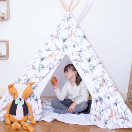 Avis Tipi tente enfant avec tapis, SAFARI Sevira Kids 2