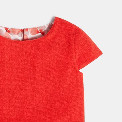 Avis Robe crêpée + Top réversible rouge fille OKAIDI 5