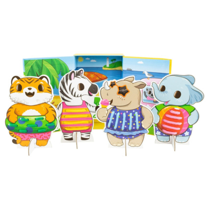 Avis Cartes à lacer fête de la plage Tiger Tribe 1