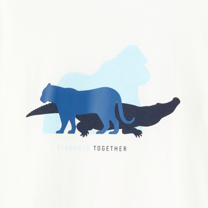 Avis T-shirt à motif animalier blanc garçon OKAIDI 3