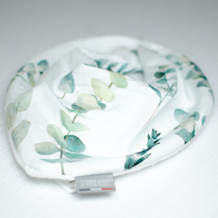 Avis Bavoir bandana en coton, Eucalyptus Sevira Kids 2