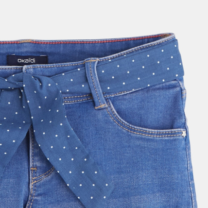 Avis Short en jean ceinturé bleu fille OKAIDI 4