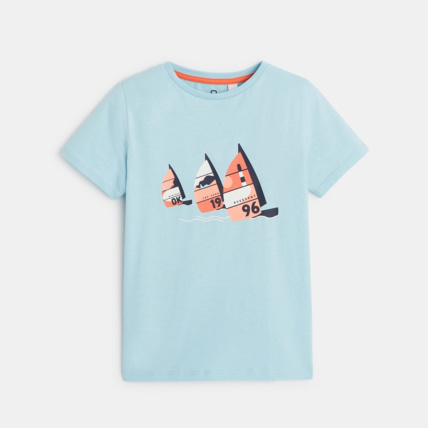 Avis T-shirt manches courtes à motif bleu garçon OKAIDI 2