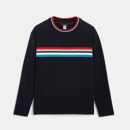 Avis Pull à rayures bleu garçon OKAIDI 1