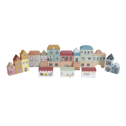 Avis Circuit train en bois - extension 50 blocs ville LITTLE DUTCH 1