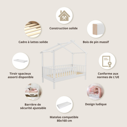 Avis Lit cabane junior Maison Petite Amélie 5