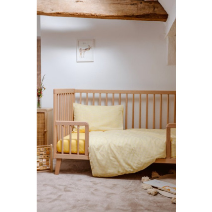 Avis Housse de couette percale de coton bio bébé Vichy KADOLIS 3