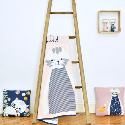 Avis Couverture plaid enfant en coton bio, Chaton Sevira Kids 7