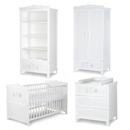Avis Chambre bébé complète Lit évolutif + Commode à langer + Armoire et Bibliothèque MARSELL Mon Mobilier Design 1