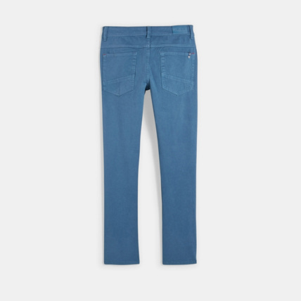 Avis Pantalon en toile bi-stretch bleu garçon OKAIDI 2