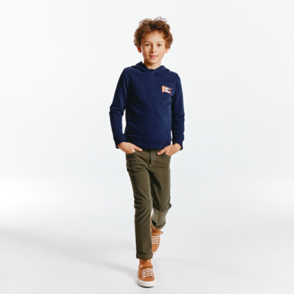 Avis Sweat-shirt à capuche bleu garçon OKAIDI 1