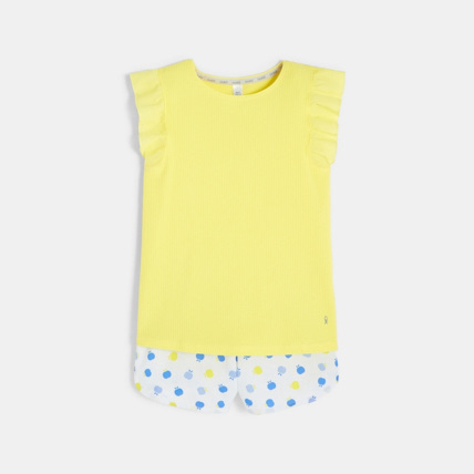 Avis Pyjama d'été jaune fille OKAIDI 1