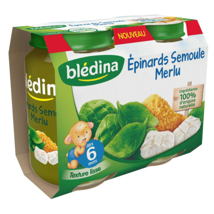 Avis Pot Épinards Semoule Merlu 2x200g Blédina 1