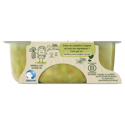 Avis Epinards, pois cassés pâtes étoiles saumon sauvage Blédina 3