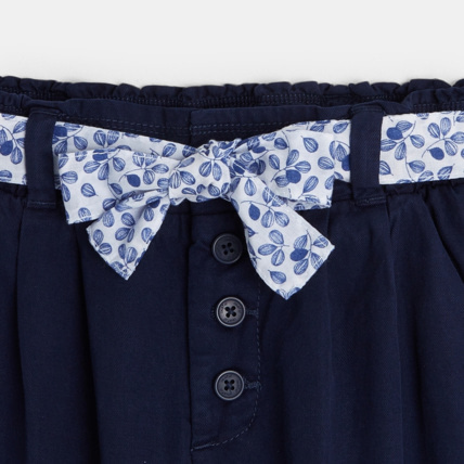 Avis Pantalon à pinces ceinturé bleu fille OKAIDI 3