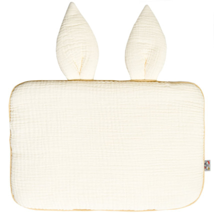 Avis Oreiller plat lapin en gaze de coton, Jeanne Sevira Kids 1