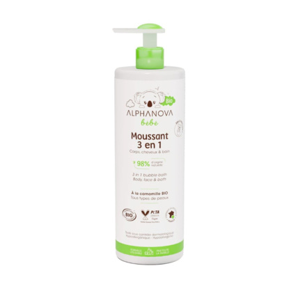 Avis Gel moussant 3 en 1 bébé bio ALPHANOVA 1