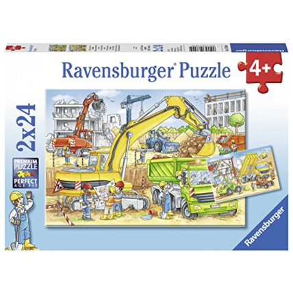 Avis Puzzle - Beaucoup de travail sur le chantier - 2x24 pièces RAVENSBURGER 1