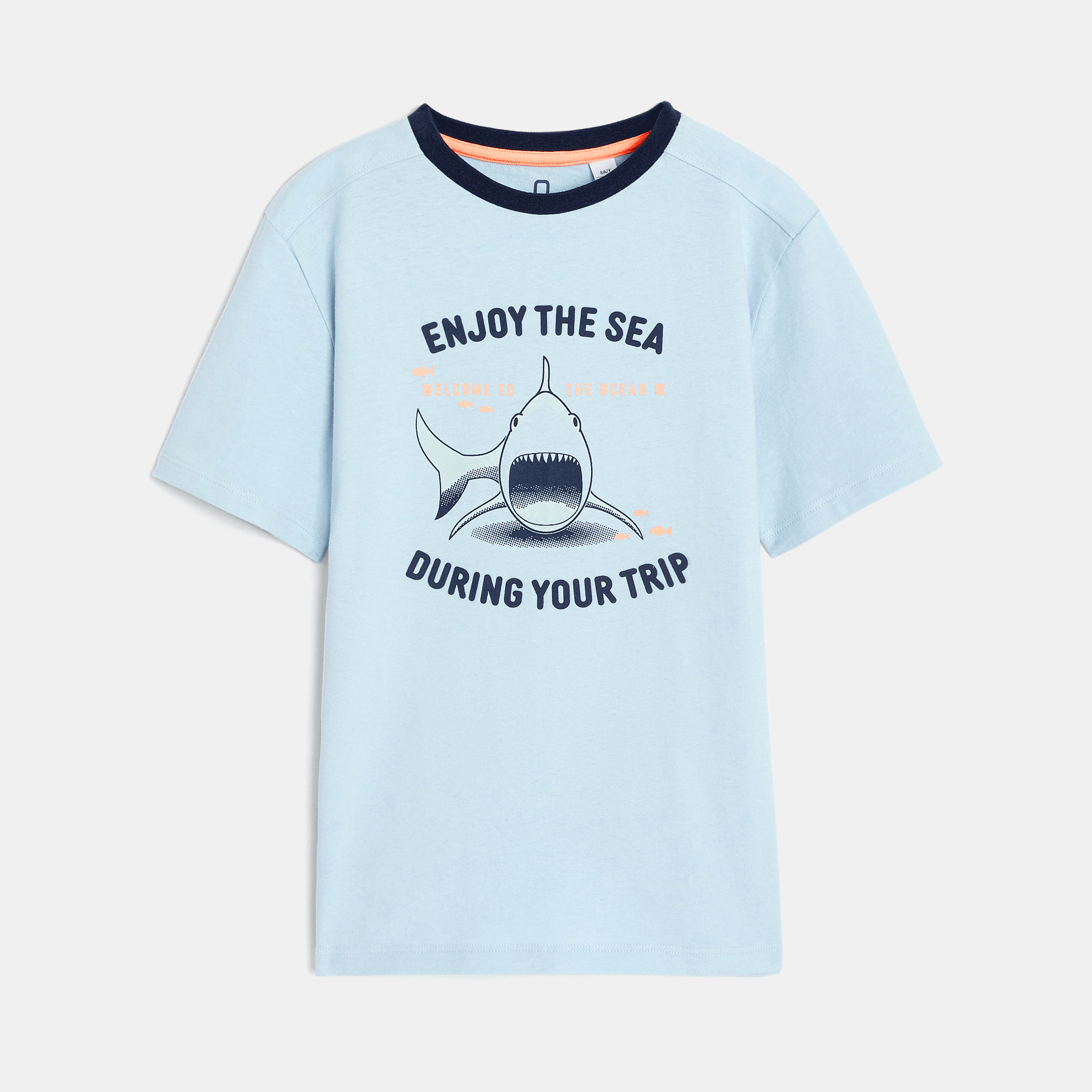 Avis T-shirt à message bleu garçon OKAIDI 4