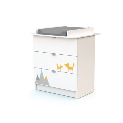 Avis Commode à langer 3 tiroirs en bois Webaby 3