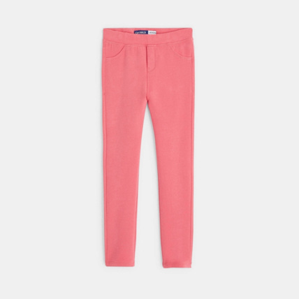 Avis Leggings en jersey uni rose fille OKAIDI 1