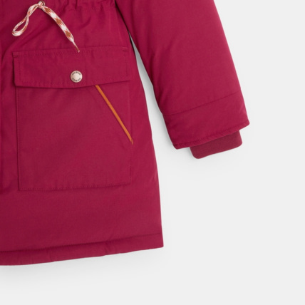 Avis Parka chaude et déperlante à capuche violet fille OKAIDI 4