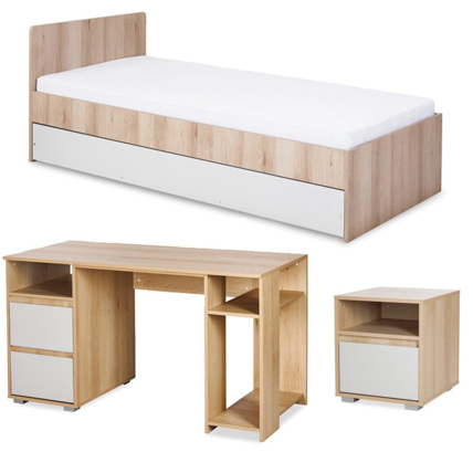 Avis Chambre enfant adolescent avec lit et chevet Mon Mobilier Design 7
