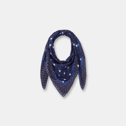 Avis Foulard carré imprimé bleu fille OKAIDI 1