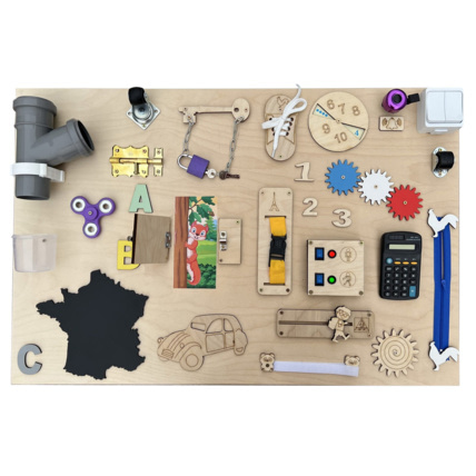 Avis Tableau d'activité et d'éveil busy board en bois LOUANE BB-BOOM 5