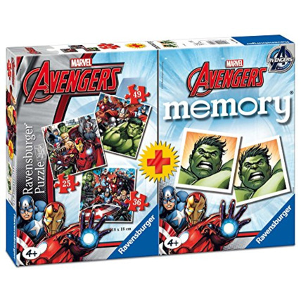 Avis Multipack de 3 puzzles Avengers avec jeu de Memory RAVENSBURGER 1
