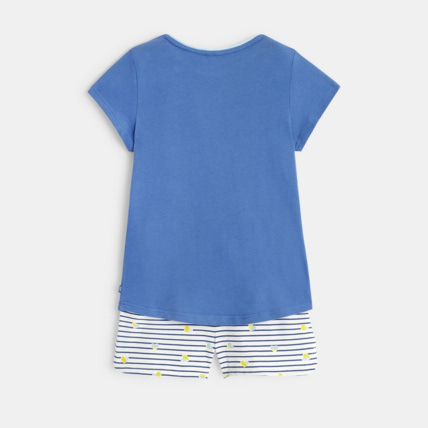 Avis Pyjacourt 2 pièces en jersey bleu fille OKAIDI 4