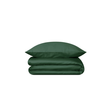 Avis Housse de couette en satin de coton - Vert Émeraude Mon Lit Cabane 1